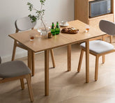 OAC solid wood folding dining table